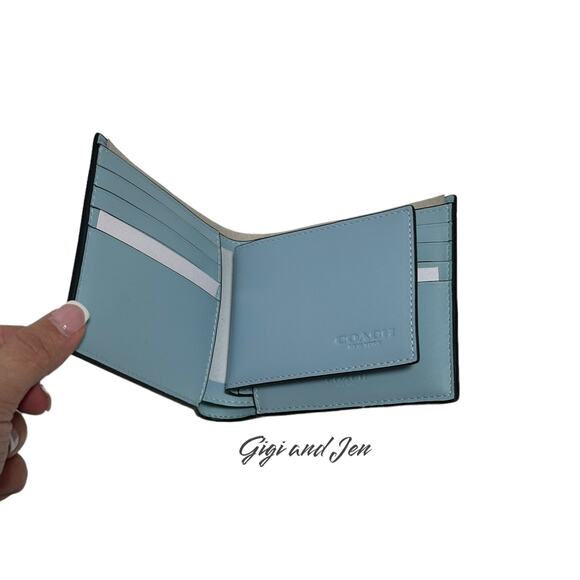 Coach Boxed 3 In 1 Wallet and Trigger valet key fob Gift Set - Picture 8 of 12